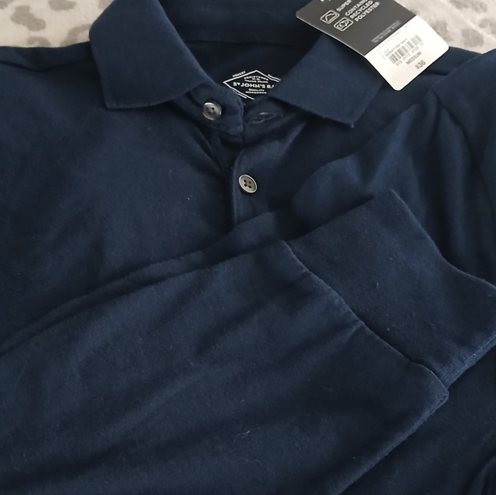 St. John's Bay Dark Blue Button Down Shirt
